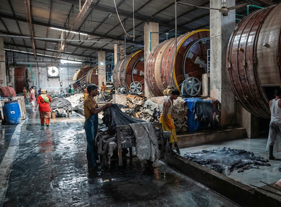 Tenería Díaz — tannery floor